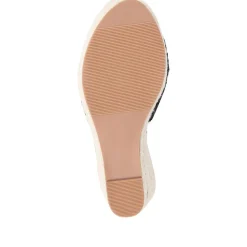Espadrille Wedge Sandals - Black