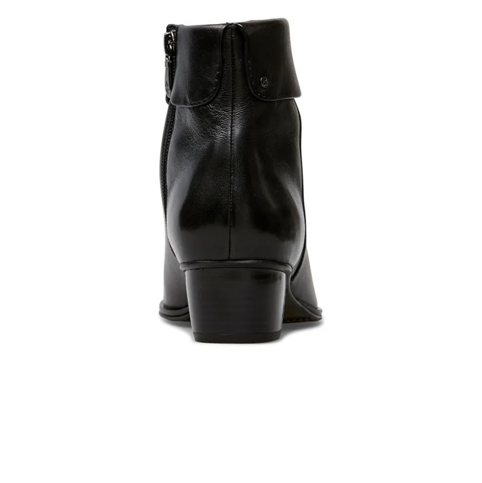 Essential Comfort Boots D Fit - Black Leather