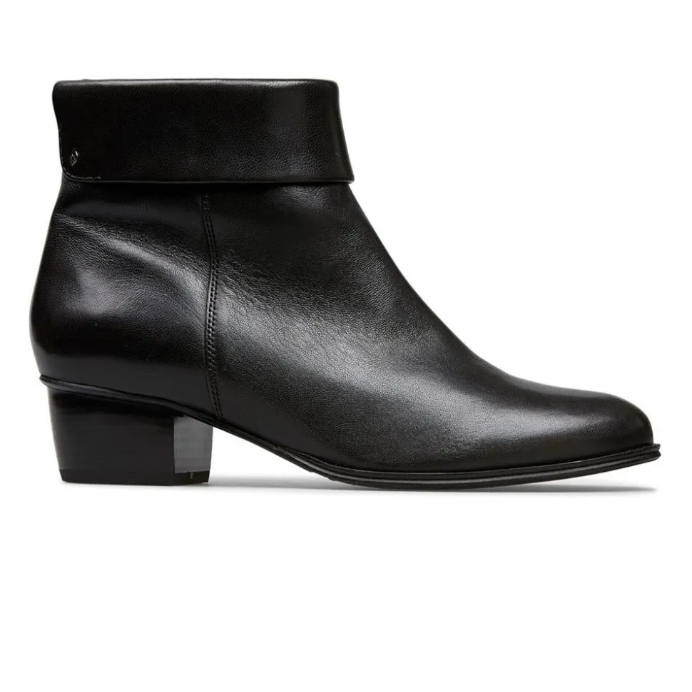 Essential Comfort Boots D Fit - Black Leather