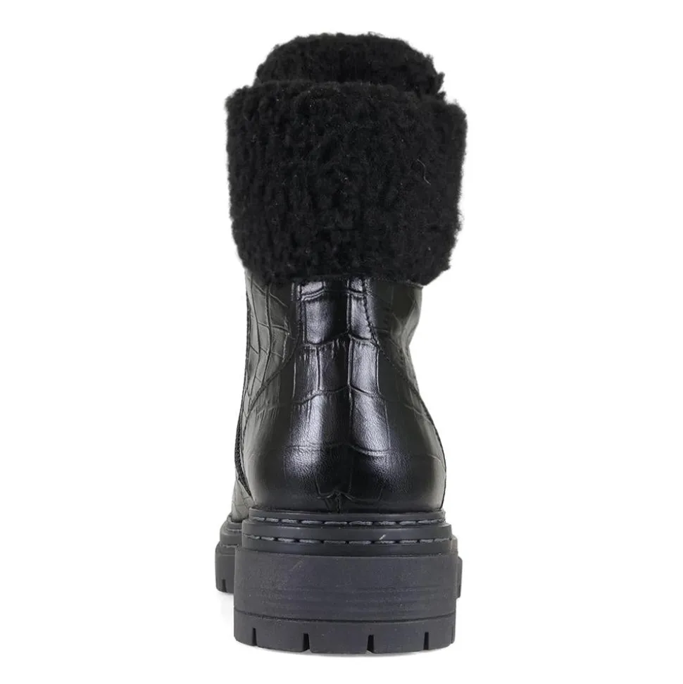 Essential Comfort Boots EE Fit - Black Croc