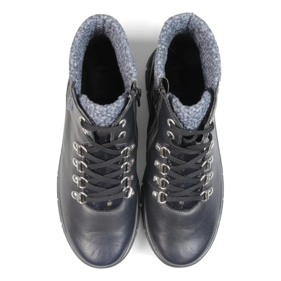 Essential Comfort Boots EE Fit - Navy Leather