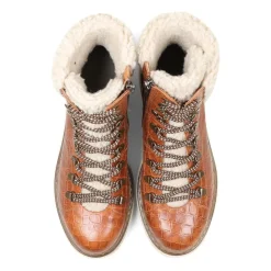 Essential Comfort Boots EE Fit - Tan Croc