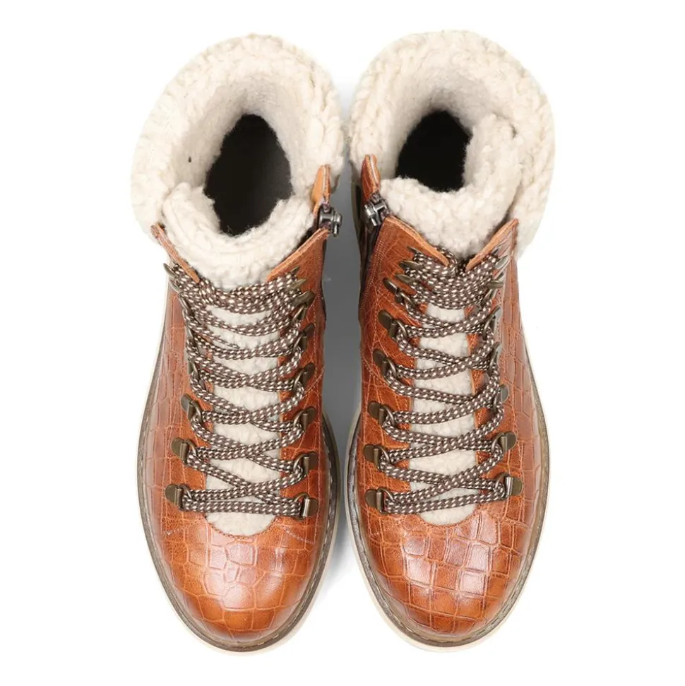 Essential Comfort Boots EE Fit - Tan Croc