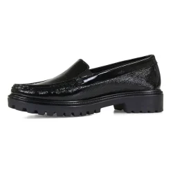 Essential Comfort Flats - Black Crinkle Patent