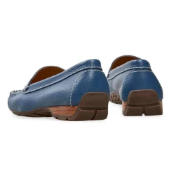 Essential Comfort Flats - Blue leather