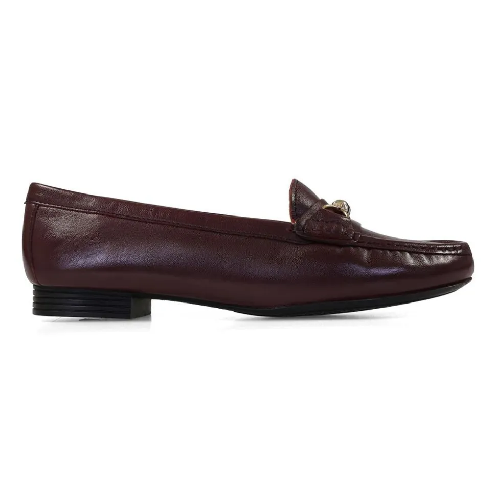 Essential Comfort Flats - Burgundy Leather