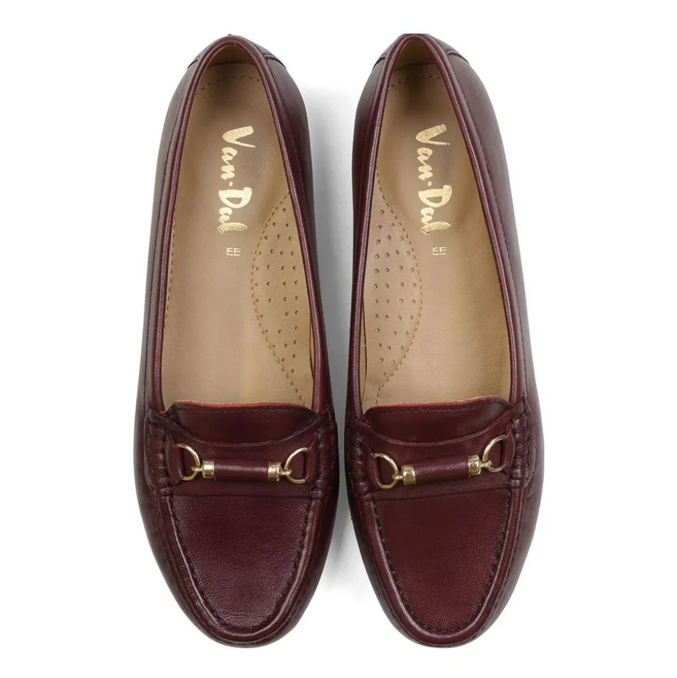 Essential Comfort Flats - Burgundy Leather