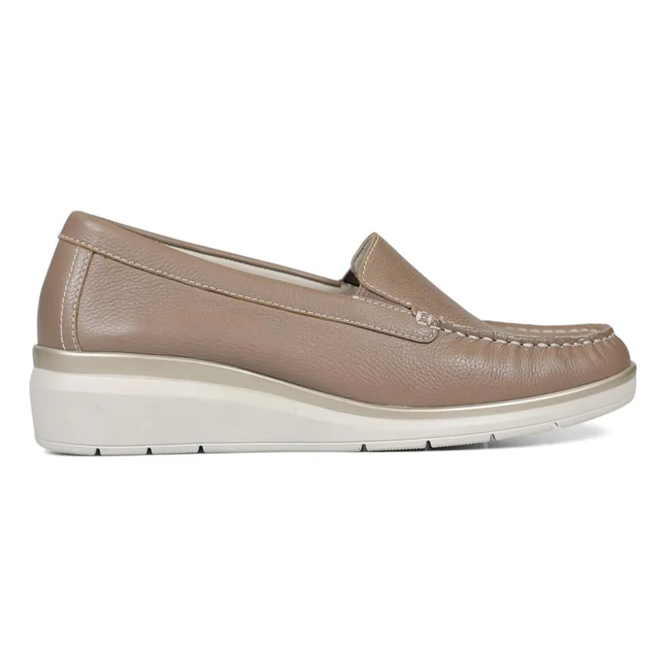 Essential Comfort Flats - Mushroom Leather