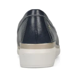 Essential Comfort Flats - Navy Leather