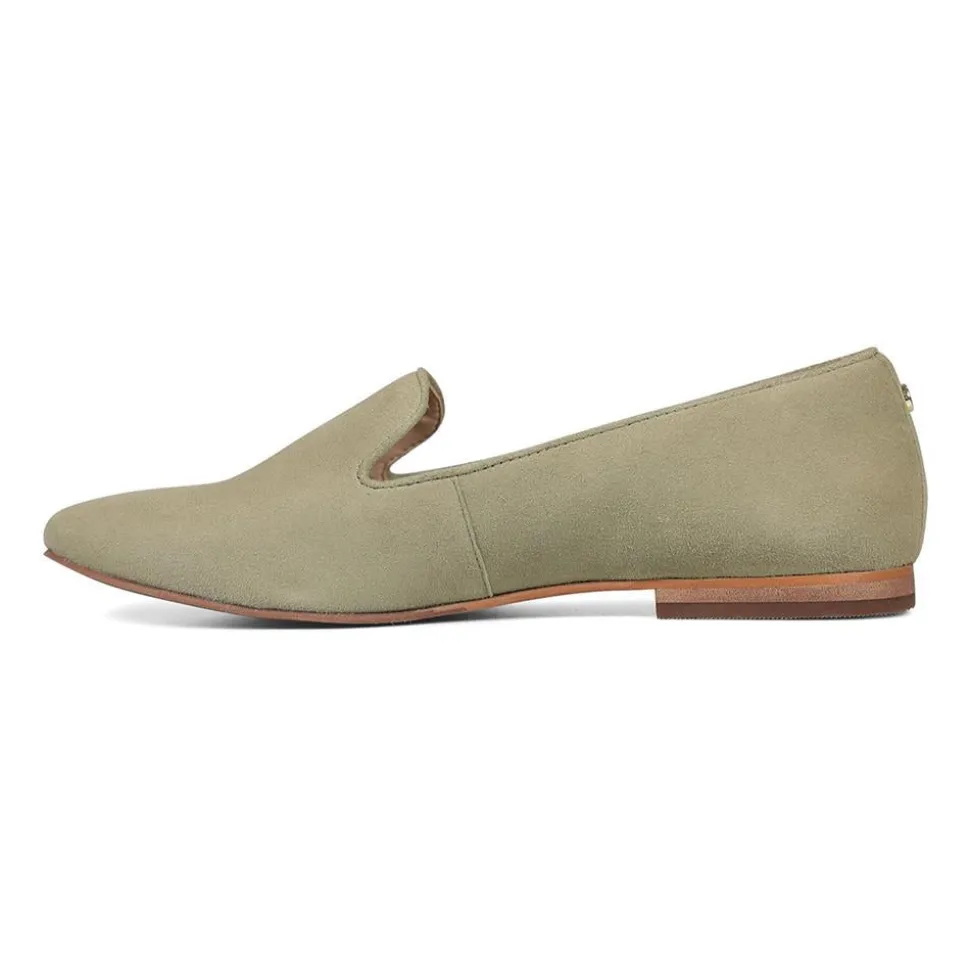 Essential Comfort Flats - Spring Green Suede