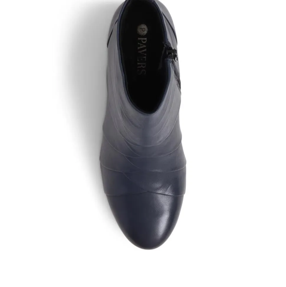 Everyday Leather Ankle Boots - Navy