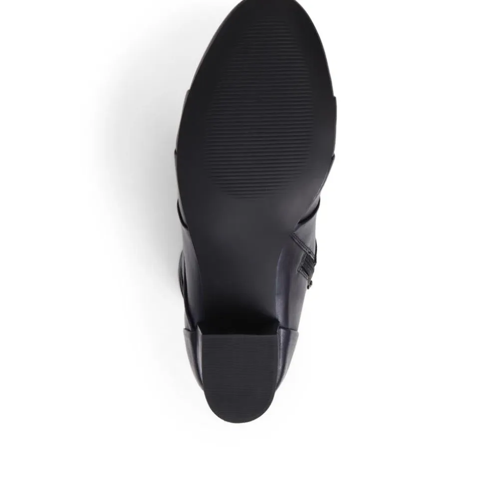 Everyday Leather Ankle Boots - Navy