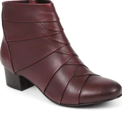 Everyday Leather Ankle Boots - Plum