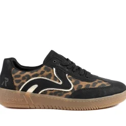 Extra-Cushioned Lace-Up Trainers - Black Multi