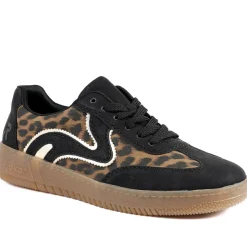 Extra-Cushioned Lace-Up Trainers - Black Multi