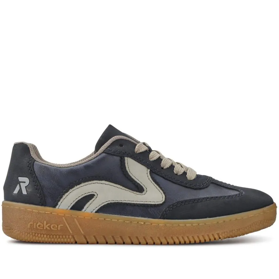 Extra-Cushioned Lace-Up Trainers - Navy