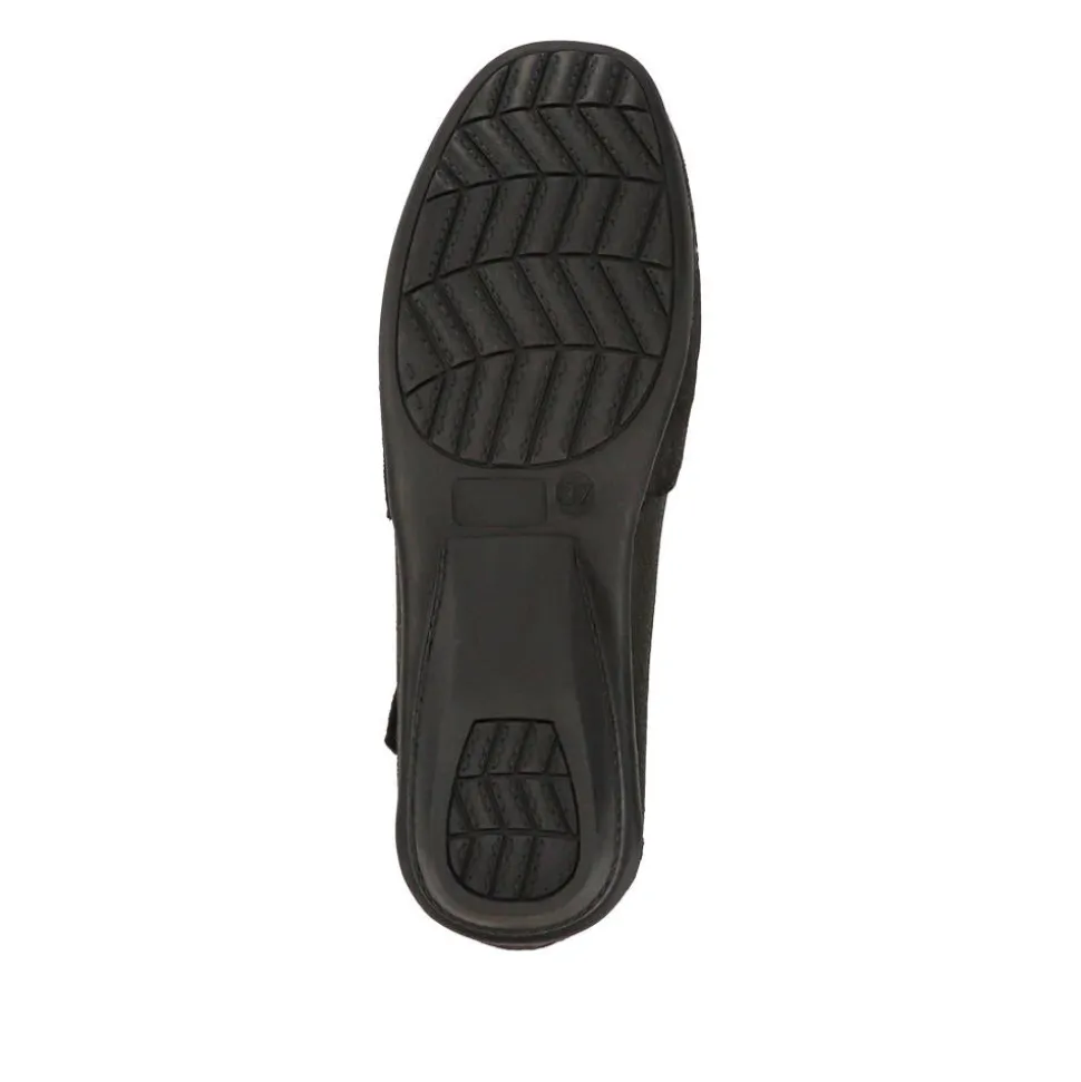 Extra-Cushioned Leather Mary Janes - Black