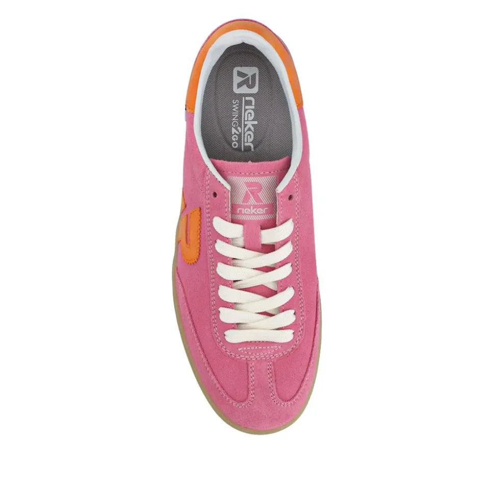 Extra-Cushioned Leather Trainers - Pink
