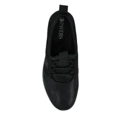 Extra Cushioned Wedge Heel Slip-On Shoes - Black