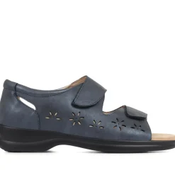 Extra-Wide Adjustable Shoes - Navy