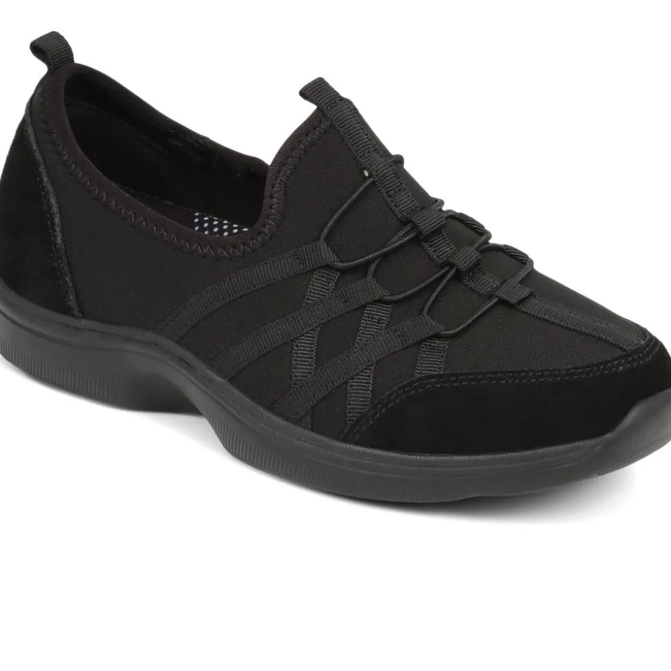 Extra-Wide Bungee Lace Trainers - Black