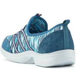 Extra-Wide Bungee Lace Trainers - Denim