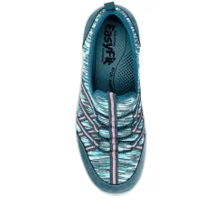Extra-Wide Bungee Lace Trainers - Denim