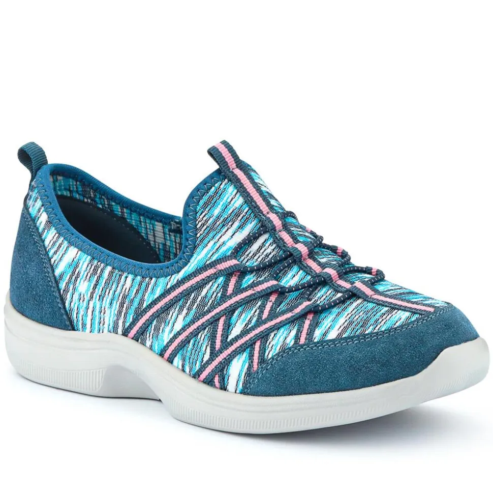 Extra-Wide Bungee Lace Trainers - Denim