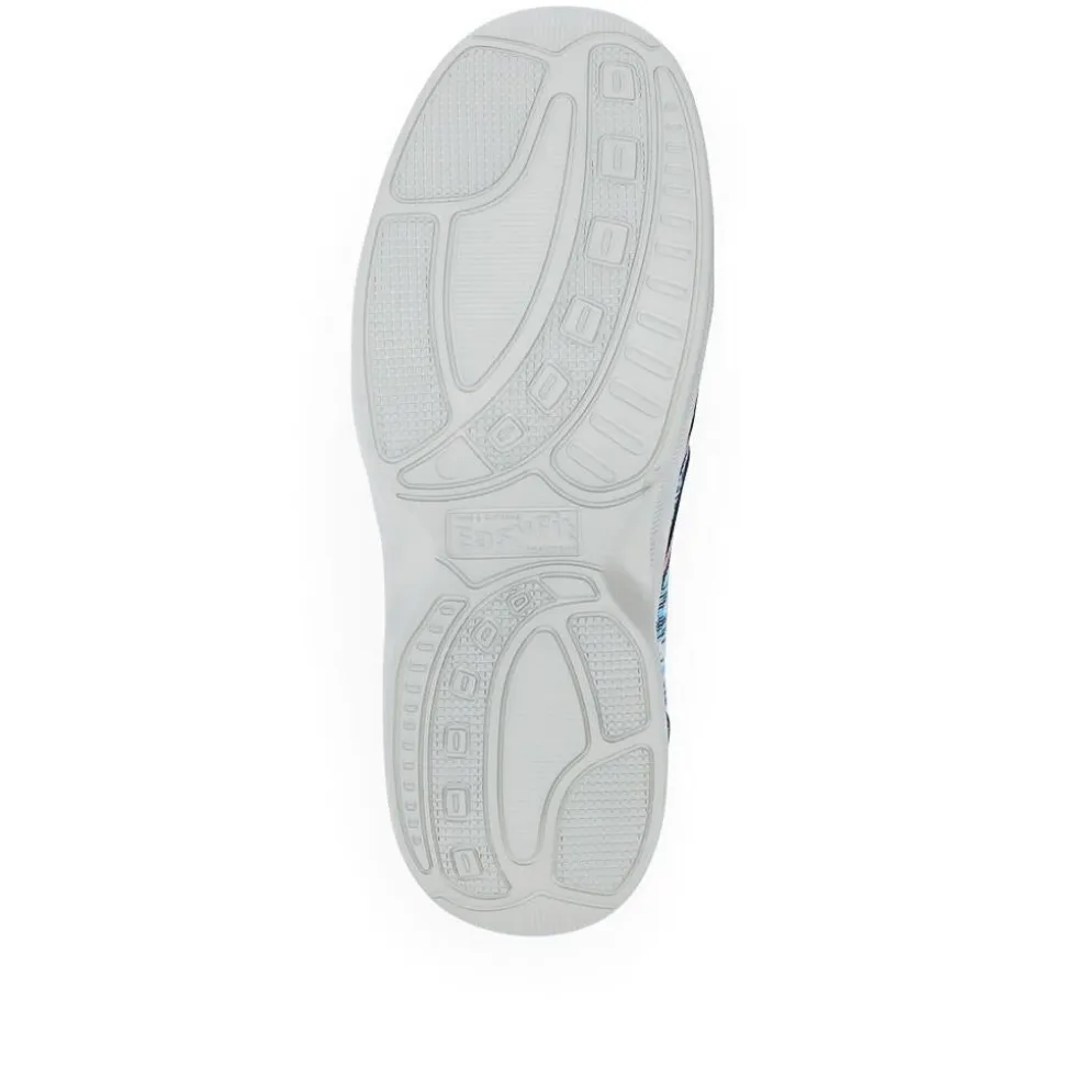 Extra-Wide Bungee Lace Trainers - Denim