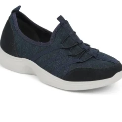 Extra-Wide Bungee Lace Trainers - Navy