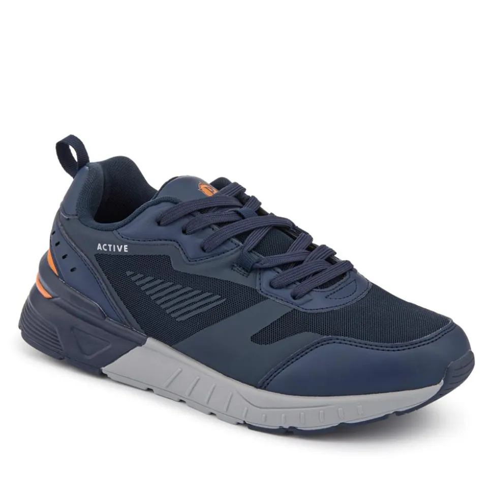 Extra-Wide Chunky Trainers - Navy