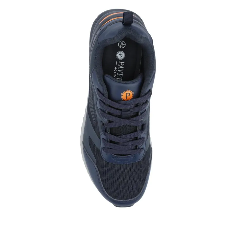 Extra-Wide Chunky Trainers - Navy