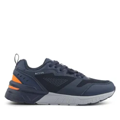 Extra-Wide Chunky Trainers - Navy