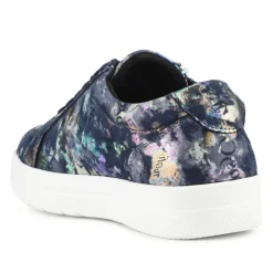 Extra Wide Chunky Trainers - Navy Floral