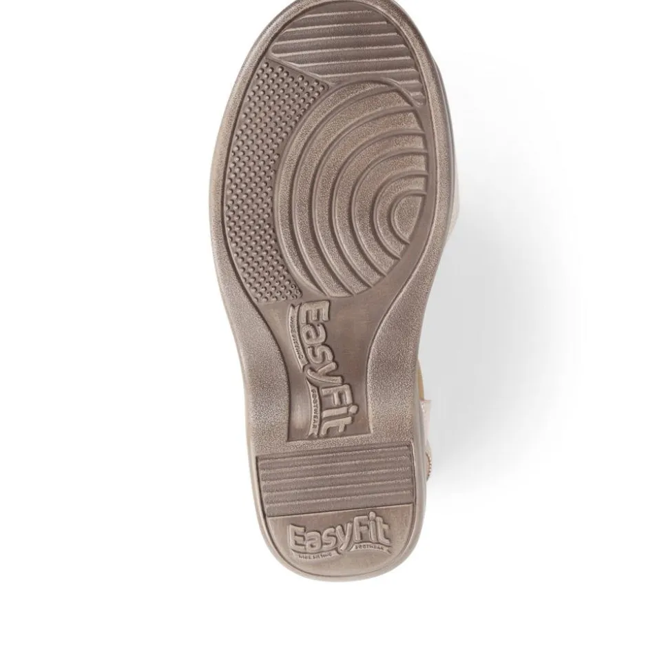Extra-Wide Elasticated Sandals - Gold