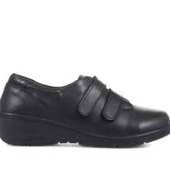 Extra-Wide Fit Adjustable Shoes - Black