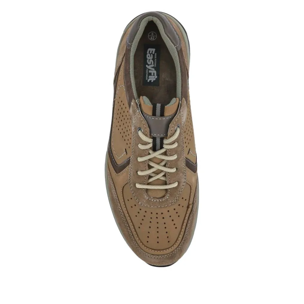 Extra-Wide-Fit Bungee-Lace Trainers - Sand