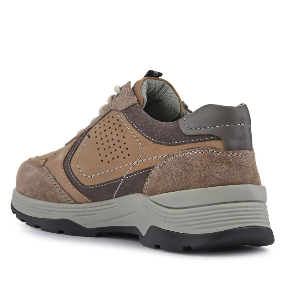 Extra-Wide-Fit Bungee-Lace Trainers - Sand