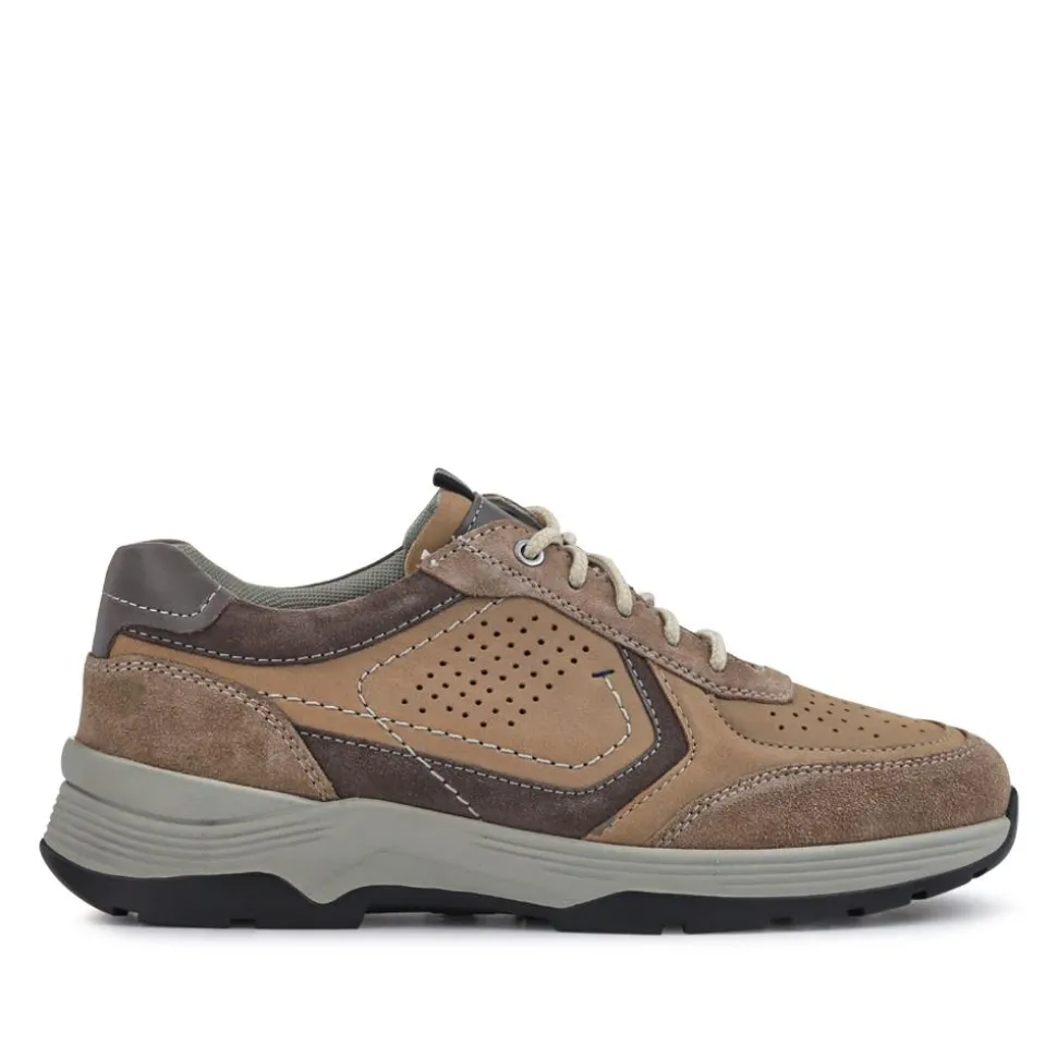 Extra-Wide-Fit Bungee-Lace Trainers - Sand