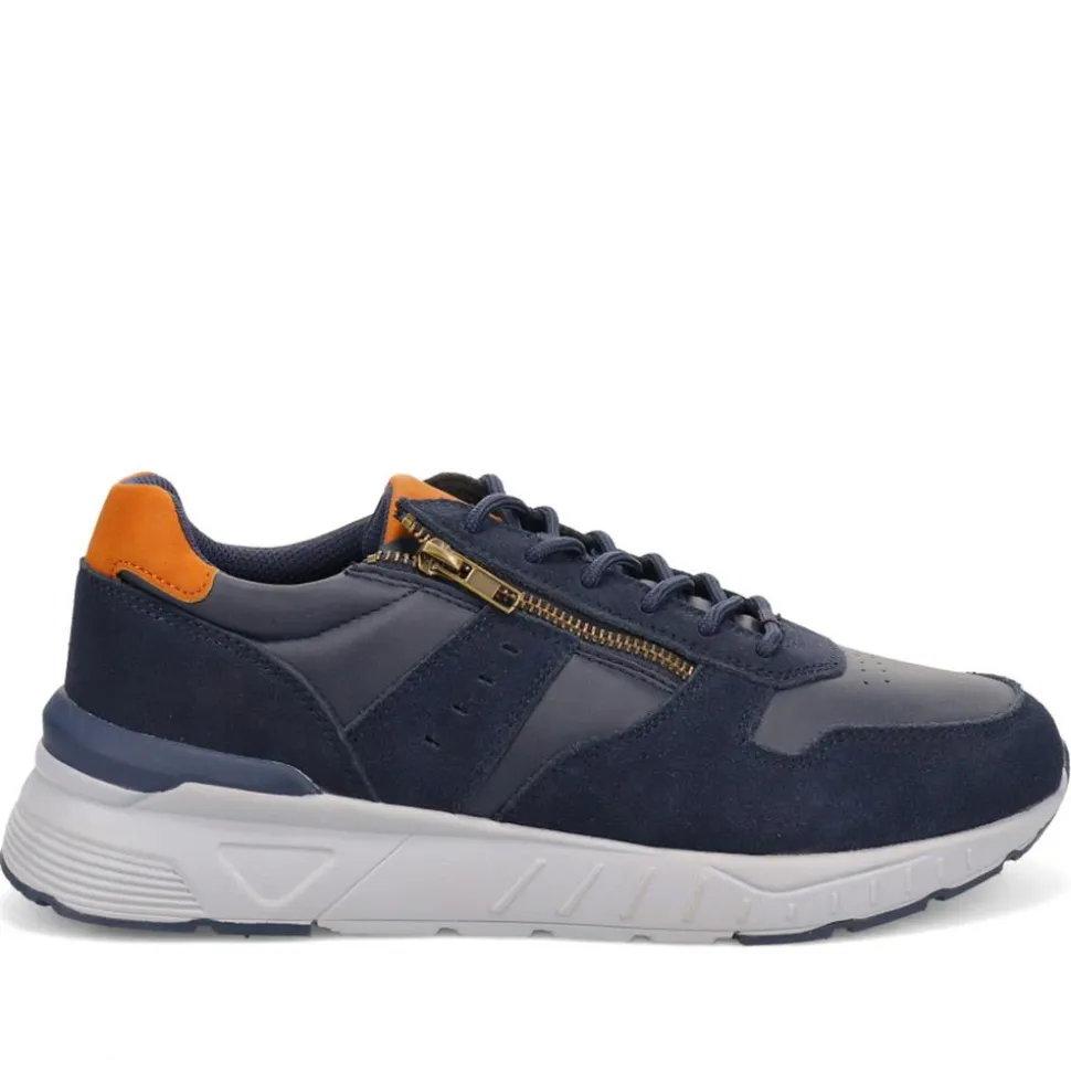 Extra-Wide Fit Casual Trainers - Navy