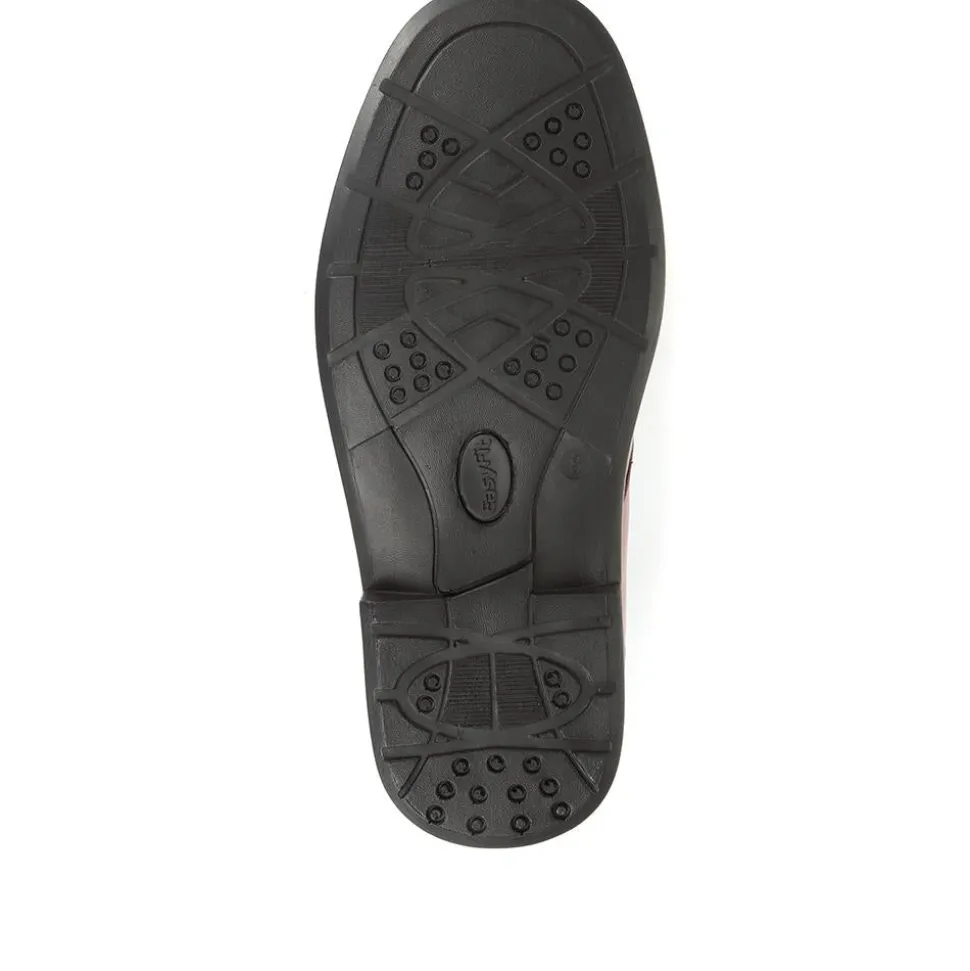 Extra Wide Fit Leather Derby Shoes - Tan