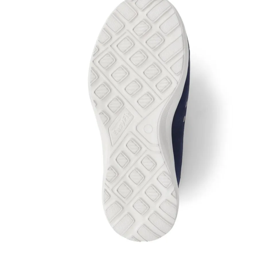 Extra-Wide Fit Memory Foam Trainers - Navy Multi