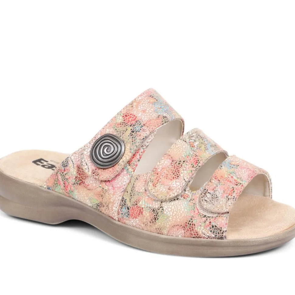 Extra Wide Fit Sandals - Beige Multi