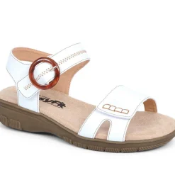 Extra-Wide Fit Sandals - White