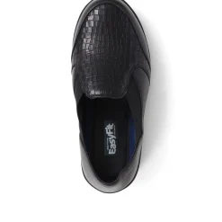 Extra Wide Fit Slip On Shoes - Black