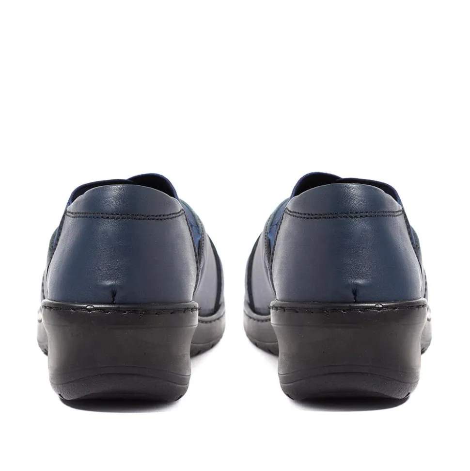 Extra-Wide Fit Slip On Shoes - Navy