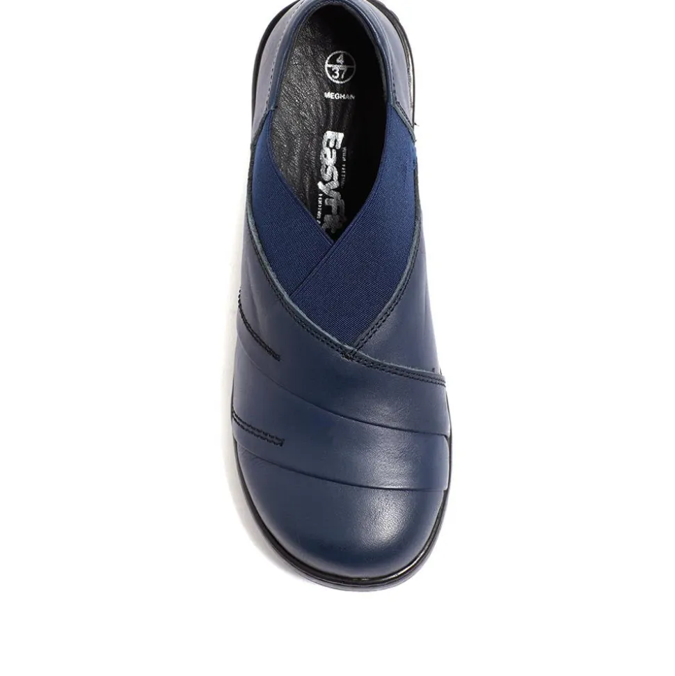 Extra-Wide Fit Slip On Shoes - Navy