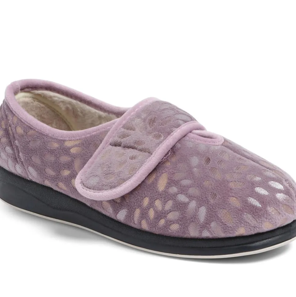 Extra-Wide Fit Slippers - Lilac