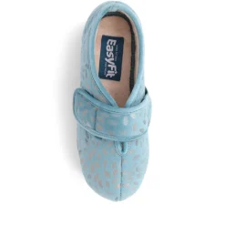 Extra-Wide Fit Slippers - Teal