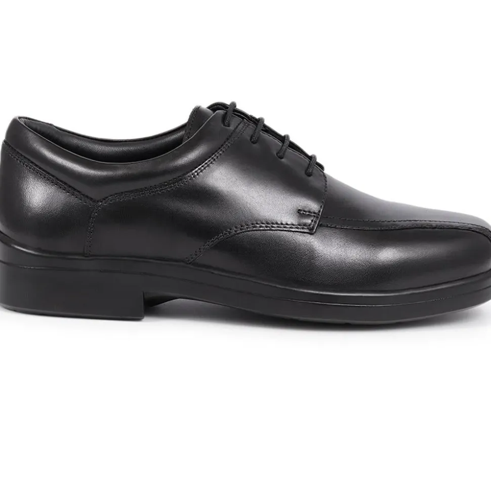 Extra Wide Fit Smart Lace-Up Shoes - Black